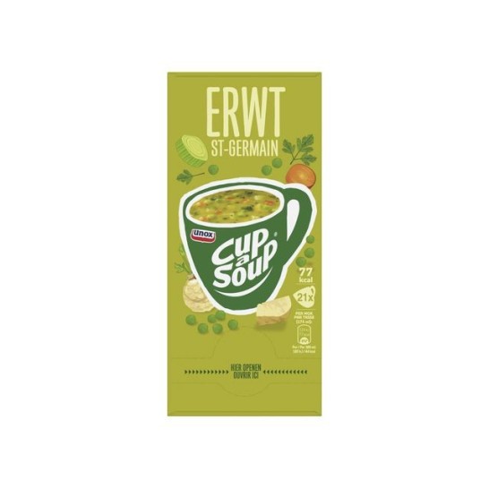 UNOX Cup-a-Soup Erwt Soep 175 ml (pak 21 stuks)
