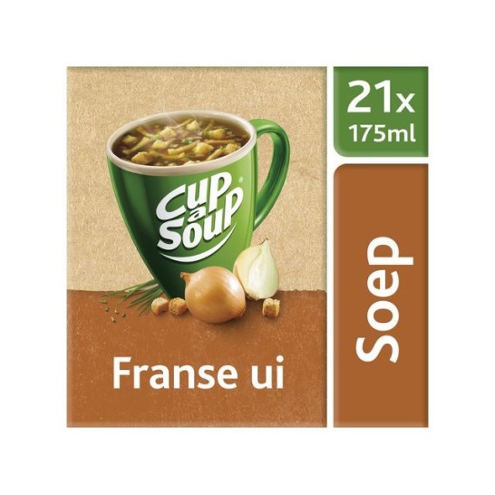 UNOX Cup-a-Soup Franse Ui Soep 175 ml (doos 21 stuks)