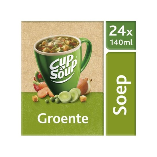 UNOX Cup-a-Soup Groenten Soep 140 ml (doos 24 stuks)