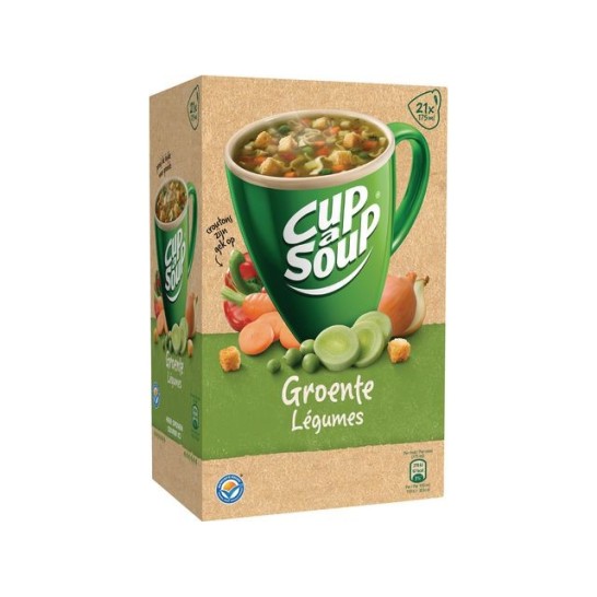 UNOX Cup-a-Soup Groenten Soep 175 ml (pak 21 stuks)