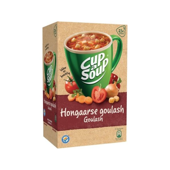 UNOX Cup-a-Soup Hongaarse Goulash Soep 175 ml (pak 21 stuks)
