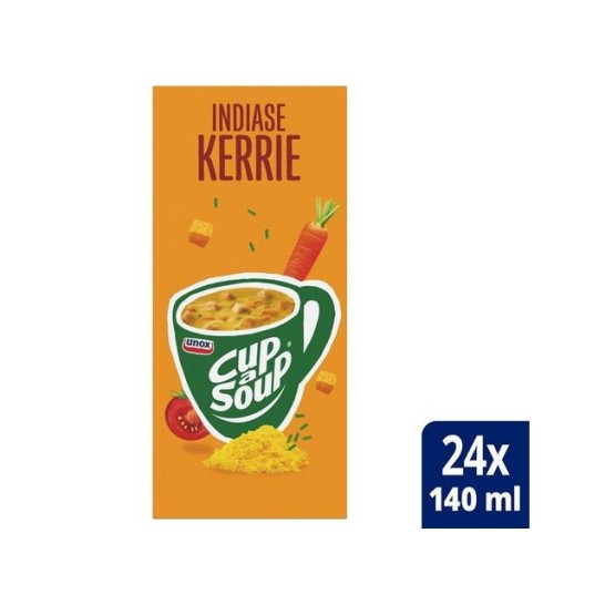 UNOX Cup-a-Soup Indiase Kerrie Soep 140 ml (doos 24 stuks)