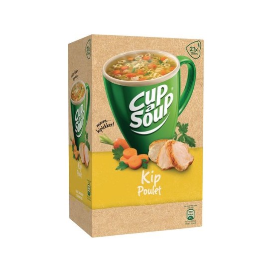 UNOX Cup-a-Soup Kip Soep 175 ml (pak 21 stuks)
