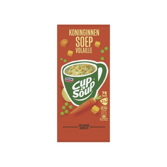 UNOX Cup-a-Soup Koninginnensoep 175 ml (pak 21 stuks)