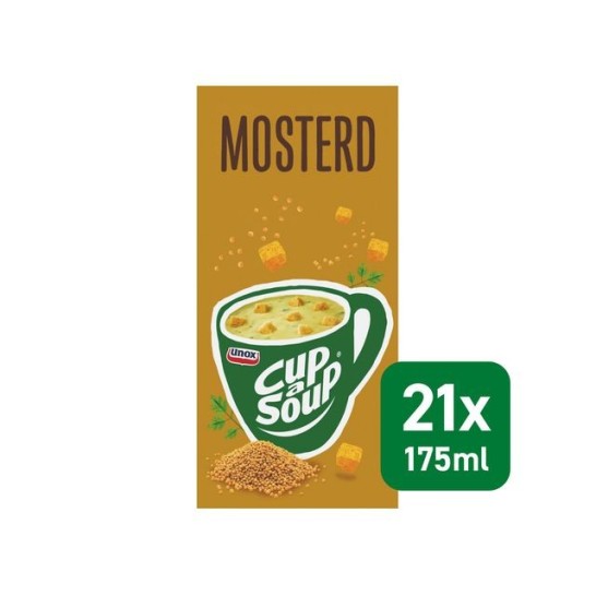 UNOX Cup-a-Soup Mosterd Soep 175 ml (pak 21 stuks)