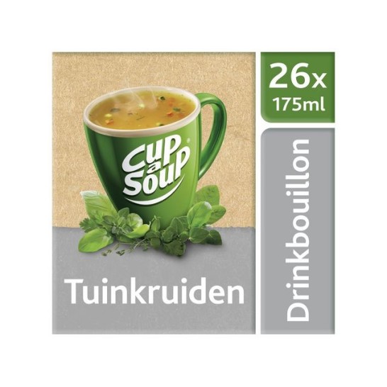 UNOX Cup-a-Soup Tuinkruiden Drinkbouillon 175 ml (pak 26 stuks)
