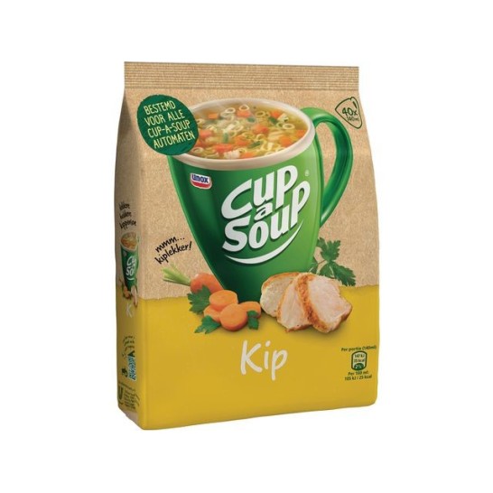 UNOX Cup-a-Soup Voor Automaten Kip Soep 140 ml (pak 404 gram)