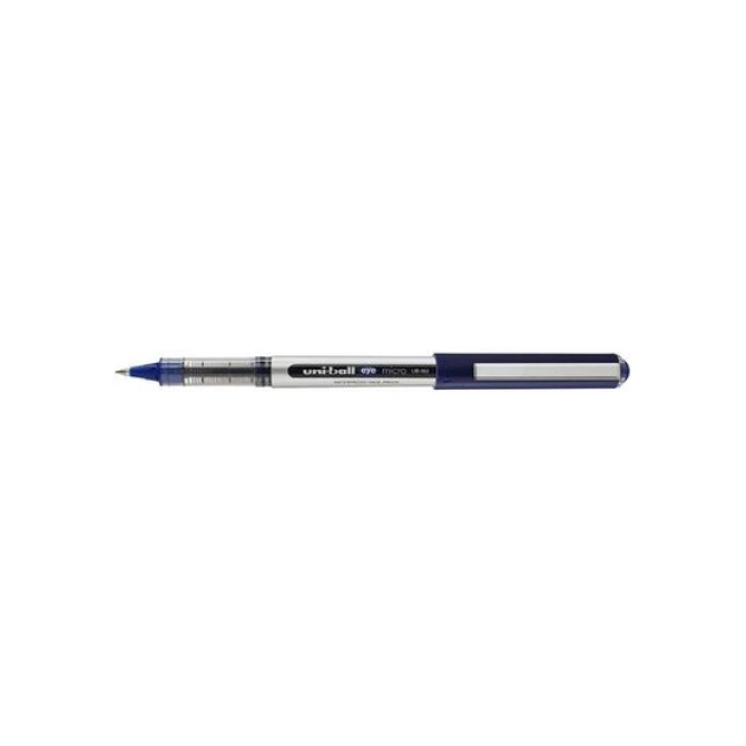 Uni-Ball Eye Micro Stickbalpen Punt 05 mm Grijze Huls Blauwe Inkt (pak 12 stuks)