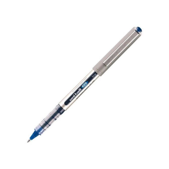 Uni-Ball Eye Stickrollerbalpen Vloeibare Inkt 05 mm Blauwe Inkt (pak 12 stuks)