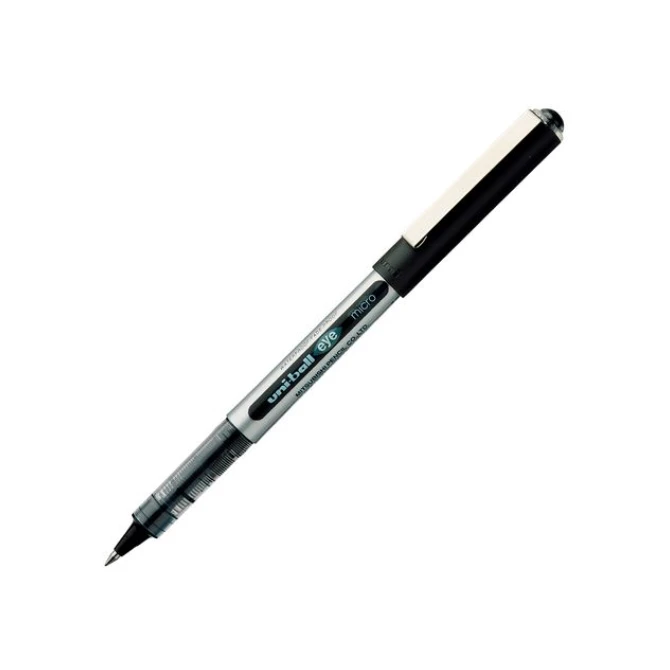 Uni-Ball Eye Stickrollerbalpen Vloeibare Inkt 05 mm Zwarte Inkt (pak 12 stuks)