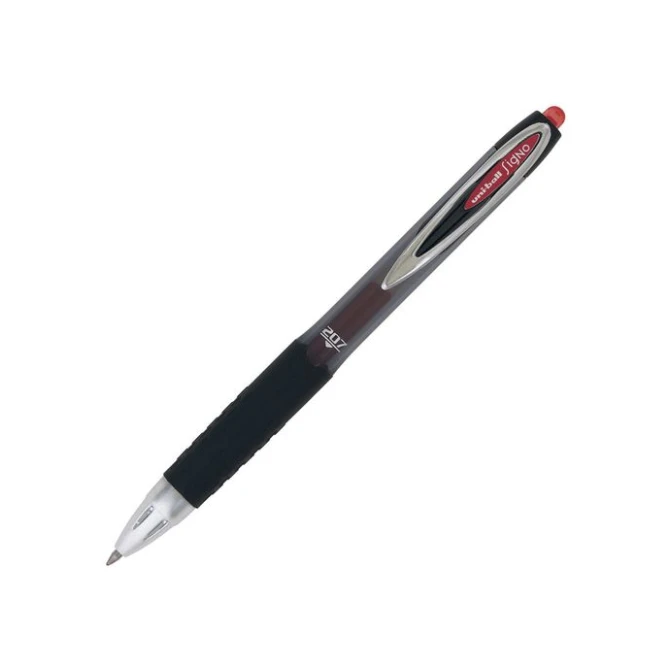Uni-Ball Gelpen Signo 207 RT 04 mm rood (doos 12 stuks) Uni-Ball Gelpen Signo 207 RT 04 mm rood (doos 12 stuks)