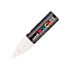 Uni Permanent marker POSCA 8 mm wit (pak 6 stuks) Uni Permanent marker POSCA 8 mm wit (pak 6 stuks)