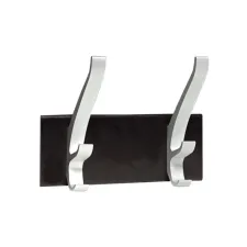 UNILUX CYPRES Kledinghaken 2 haken Aluminium Zwart UNILUX CYPRES Kledinghaken 2 haken Aluminium Zwart