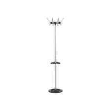 UNILUX Cypres Kapstok met Parapluhouder 170 x diameter 34 cm Metaal Zilver met Zwart UNILUX Cypres Kapstok met Parapluhouder 170 x diameter 34 cm Metaal Zilver met Zwart
