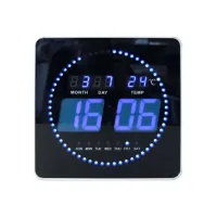 UNILUX Flo Klok LED Zwart UNILUX Flo Klok LED Zwart