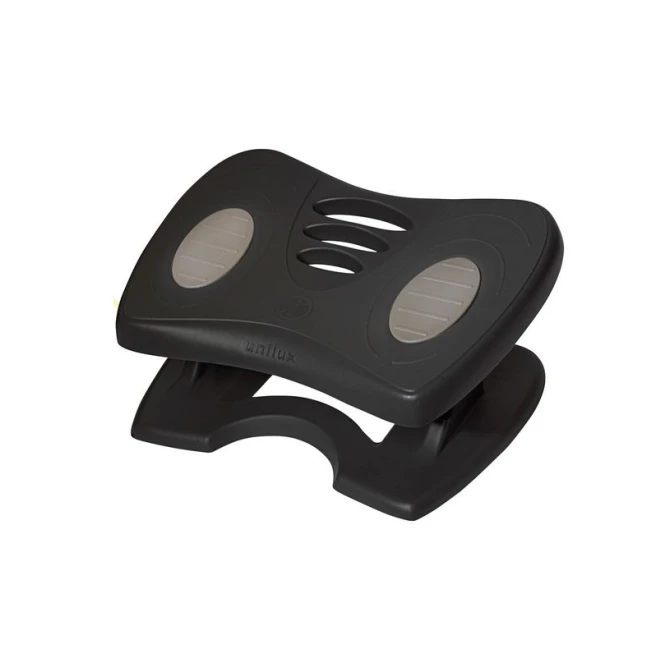 UNILUX Nymphea Voetensteun Verstelbaar 42 x 32 cm ABS met antislip PVC Zwart