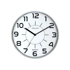 UNILUX Pop Wandklok diameter 28 cm Plastic Grijs