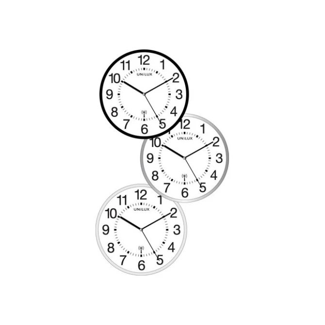 UNILUX WAVE Klok Radiografisch Diameter 30 cm Grijs Wit
