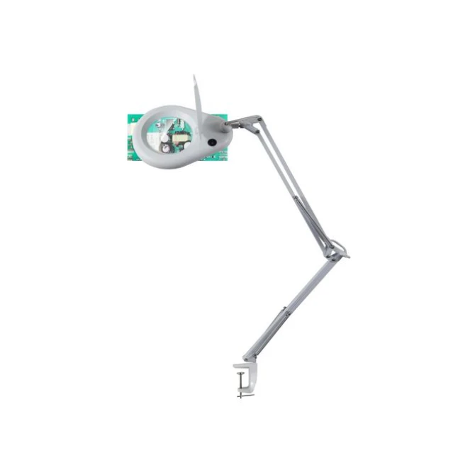 UNILUX Zoom Loeplamp Met Bureauklem 6W LED Wit UNILUX Zoom Loeplamp Met Bureauklem 6W LED Wit