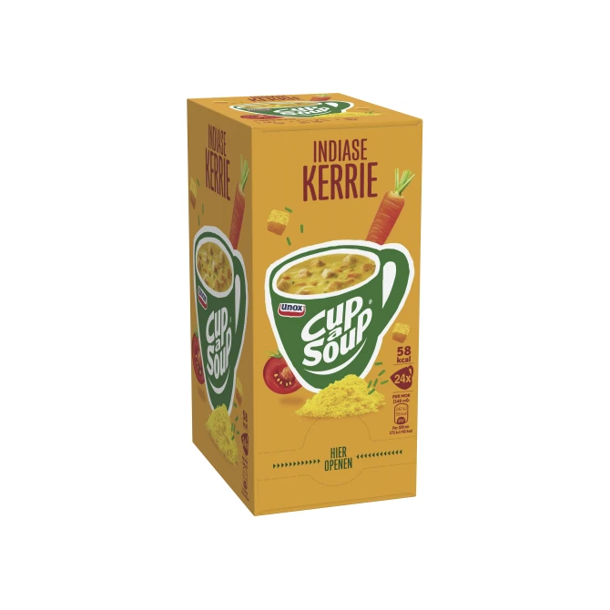 UNOX Cup-a-Soup Indiase Kerrie Soep 140 ml (doos 24 stuks) UNOX Cup-a-Soup Indiase Kerrie Soep 140 ml (doos 24 stuks)