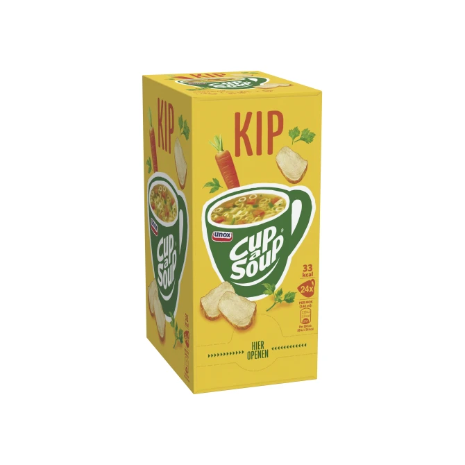 UNOX Cup-a-Soup Kip Soep 140 ml (pak 24 stuks) UNOX Cup-a-Soup Kip Soep 140 ml (pak 24 stuks)