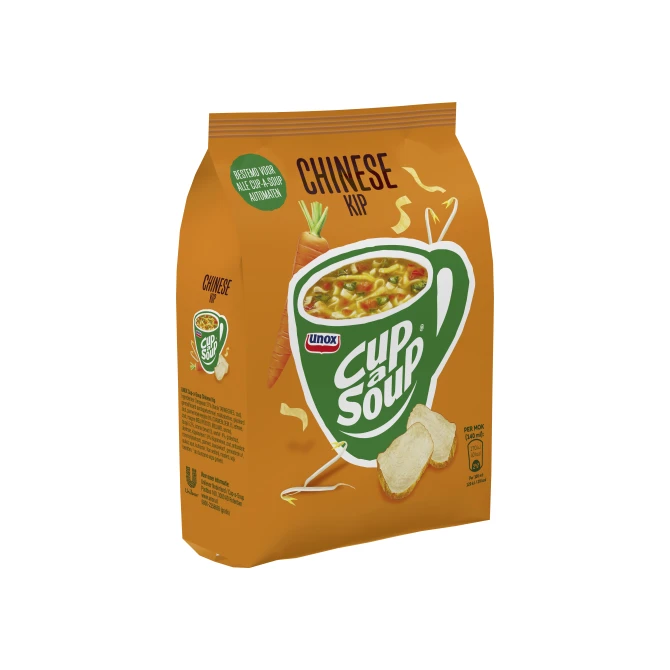UNOX Cup-a-Soup Voor Automaten Chinese Kip Soep 140 ml (pak 40 stuks) UNOX Cup-a-Soup Voor Automaten Chinese Kip Soep 140 ml (pak 40 stuks)