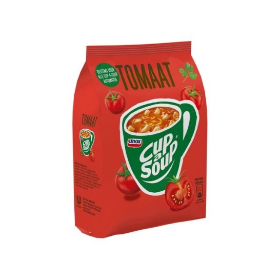 Unox Cup-a-Soup Voor Automaten Tomaat Soep 140 ml (pak 650 gram)