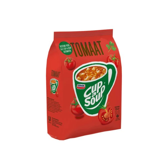 Unox Cup-a-Soup Voor Automaten Tomaat Soep 140 ml (pak 650 gram) Unox Cup-a-Soup Voor Automaten Tomaat Soep 140 ml (pak 650 gram)