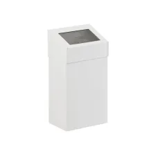 V-PART Afvalbak met Pushklep 18 L Wit V-PART Afvalbak met Pushklep 18 L Wit