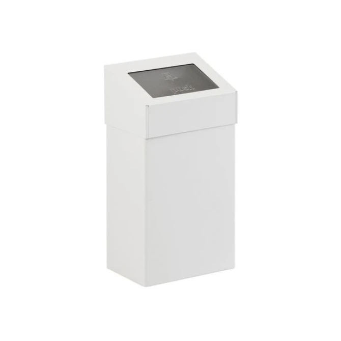 V-PART Afvalbak met Pushklep 18 L Wit V-PART Afvalbak met Pushklep 18 L Wit