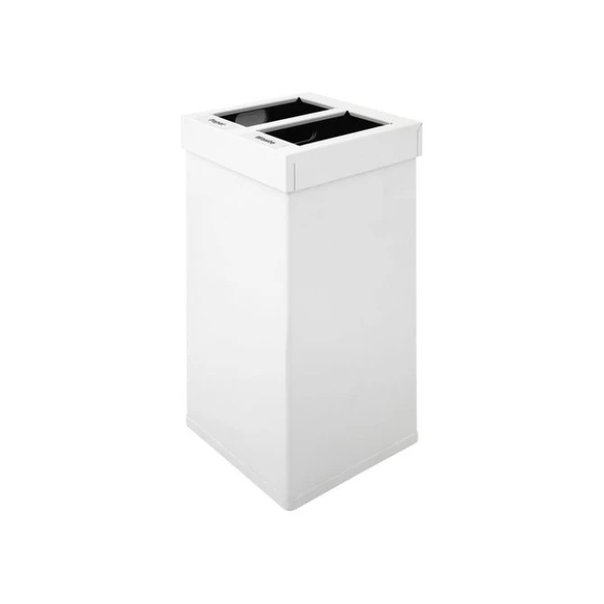 V-PART Carro Mix vuilnisbak 2x525L wit V-PART Carro Mix vuilnisbak 2x525L wit