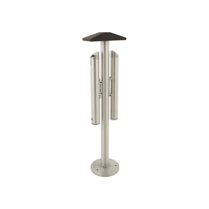 V-PART Dubbele asbakpaal aluminium V-PART Dubbele asbakpaal aluminium