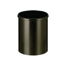 V-PART Ronde metalen papierbak 15 liter zwart diameter 255 x 31 cm V-PART Ronde metalen papierbak 15 liter zwart diameter 255 x 31 cm