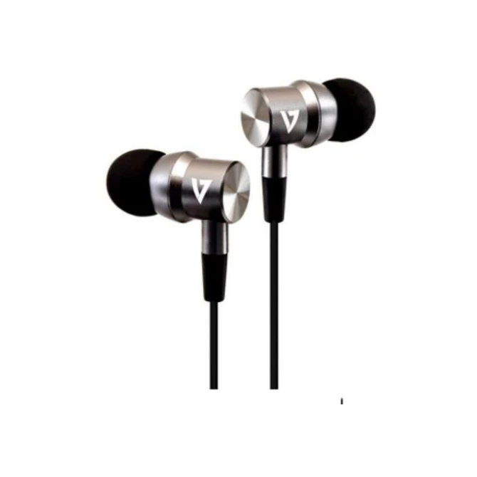 V7 HA111-3EB In Ear Oordopjes met microfoon Stereo Earset 35 mm jack Zilver V7 HA111-3EB In Ear Oordopjes met microfoon Stereo Earset 35 mm jack Zilver