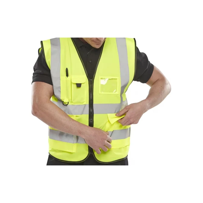 B SEEN Veiligheidsvest Executive saturn geel S B SEEN Veiligheidsvest Executive saturn geel S