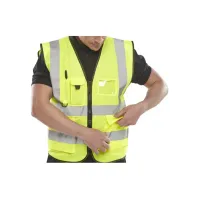 B SEEN Veiligheidsvest Executive saturn gl XXL B SEEN Veiligheidsvest Executive saturn gl XXL