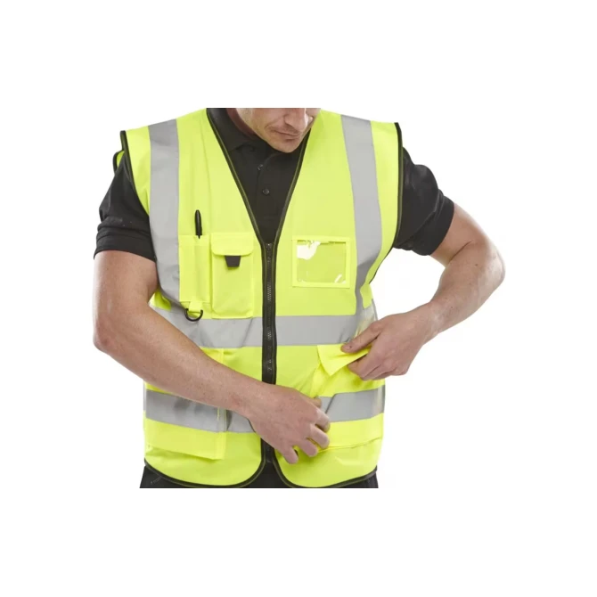B SEEN Veiligheidsvest Executive saturn gl XXL B SEEN Veiligheidsvest Executive saturn gl XXL