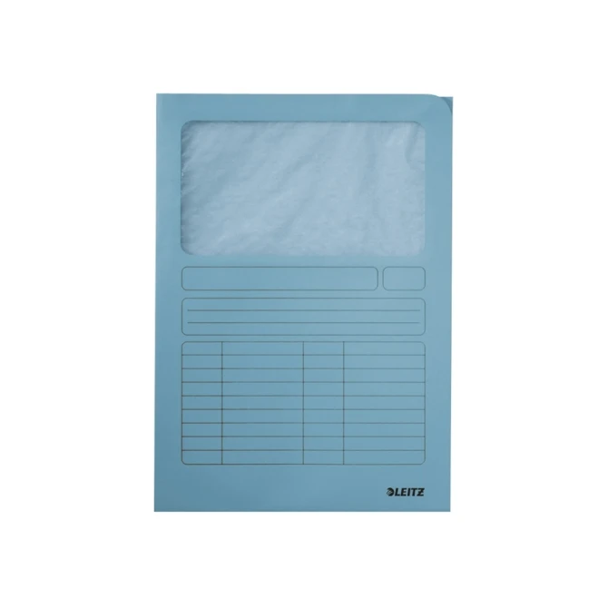 Leitz Venstermap Leitz A4 blauw/pk100