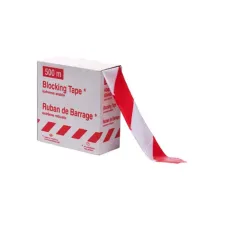 Verkeerslint 80 mm x 500 m Rood en wit (rol 500 meter) Verkeerslint 80 mm x 500 m Rood en wit (rol 500 meter)