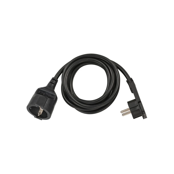 brennenstuhl Verlengsnoer Platte Stekker 2 m Zwart