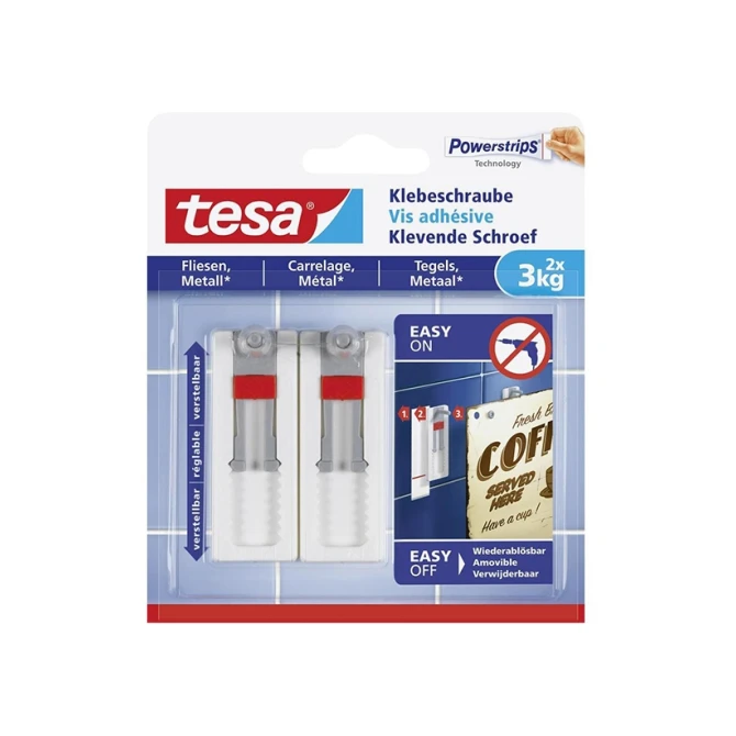 TESA Verstelb klev schroef tegels met 3kg/pk2