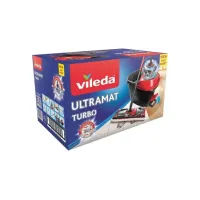 Vileda Easy Wring Ultramat Vlakmopsysteem Microvezel Ergonomisch Wasbaar Rood