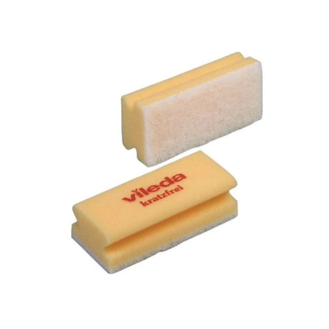 Vileda Glitzi non scratch Schuurspons 15 x 7 cm Geel-Wit (pak 10 stuks)