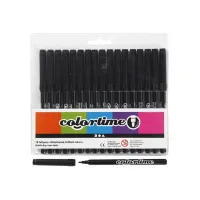 Colortime Zwarte Stiften (pak 18 stuks)