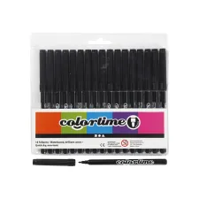 Colortime Zwarte Stiften (pak 18 stuks) Colortime Zwarte Stiften (pak 18 stuks)