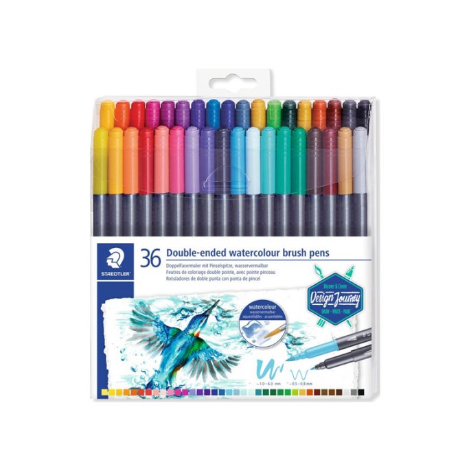 Staedtler Duo Aquarel Viltstift Assorti