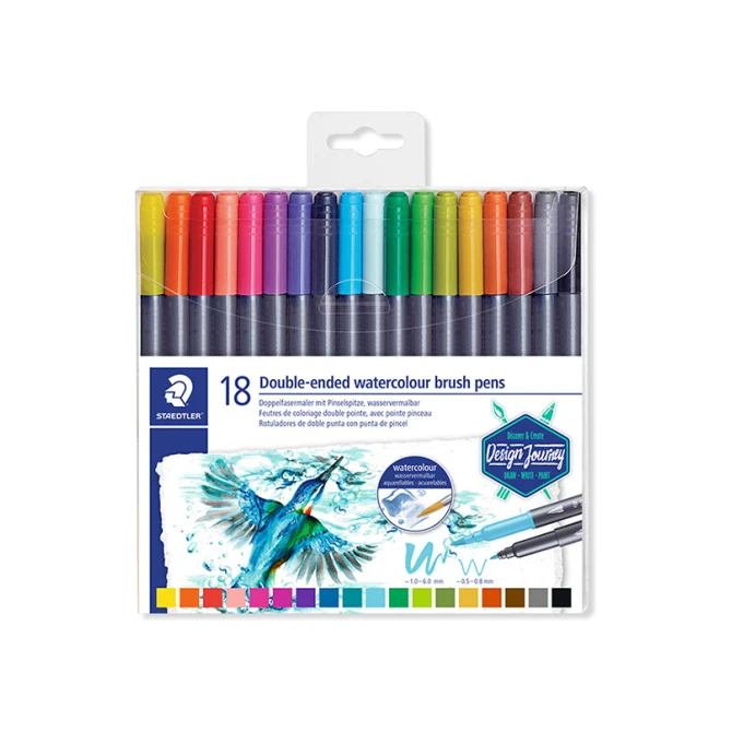 Staedtler Viltstift aquarel duo ass/pk18