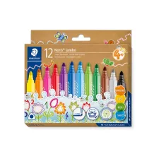 Staedtler Jumbo Viltstift Driekantig Assorti (1 pak x 12 stuks)