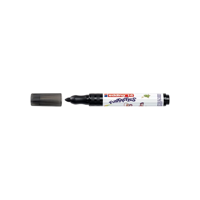 Viltstift EDDING 14 Fun 3mm zwart (10 stuks)