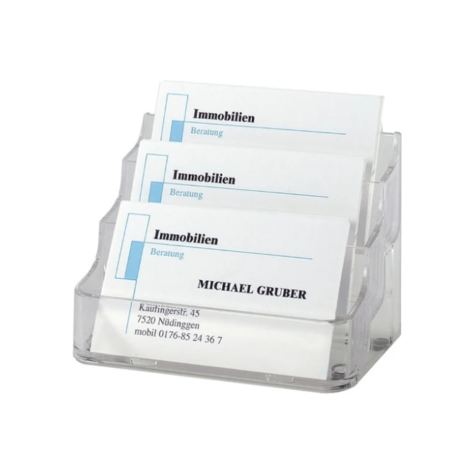 Sigel Visitekaartstandaard 3 vak